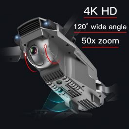 Smart Drone 4K 16MP, HD ESC, Camera Dual GPS Follow me,  Foldable Selfie, Live Video