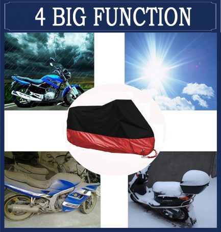 Motorcycle cover, universal outdoor, uv protector all season, waterproof rain dustproof cover