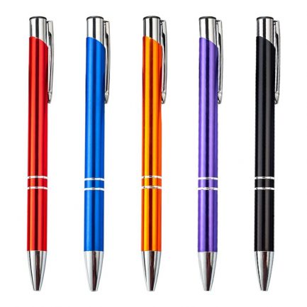 100pcs/lot ballpoint pen, black blue ink, free custom logo