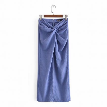 Za 2021 high waist print ruched, summer skirt women, back zip, textured knot vintage