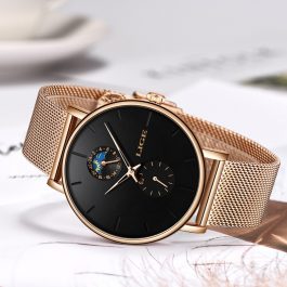 LIGE New Women Luxury Brand Watch, Waterproof Wristwatch, Female Fashion Casual Watches