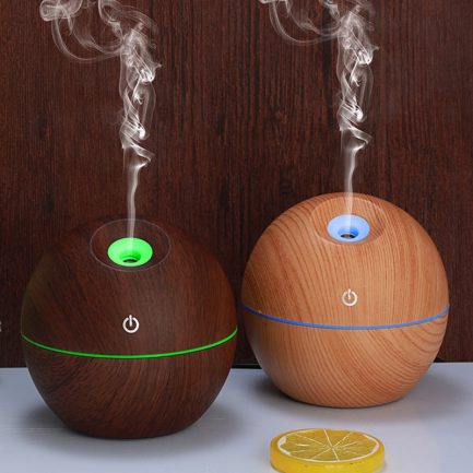 130ml usb aroma essential oil diffuser, ultrasonic mist humidifier air, 7 color change led