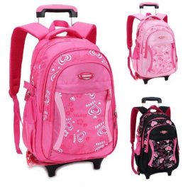 Kid’s Rolling  Bag School, Trolley Backpack, girls backpack On wheels, Girl’s Trolley School
