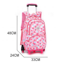 Backpacks Child School, Bags For Teenage Girls Boys Waterproof School Backpack,  Kids Travel Wheeled Bag