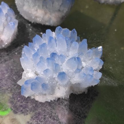 300-700g, rare beautiful, blue ghost phantom quartz, crystal cluster specimen