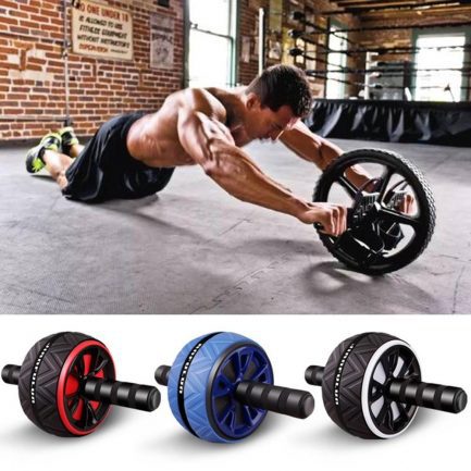 Double wheeled abdominal press, crossfit home gym