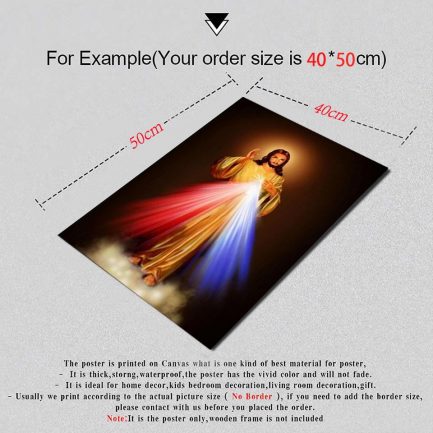 Divine mercy image, love jesus christ, motivational art film, high definition printing poster