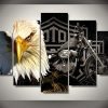 5pcs eagle motorcycle, wall art canvas, modern hd