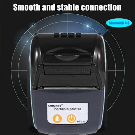 58mm, bluetooth pocket portable thermal receipt printer, free app