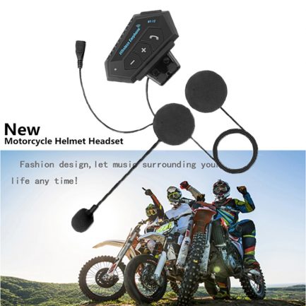 Motorcycle bt helmet headset, wireless, hands-free call, stereo, waterproof, music player speaker