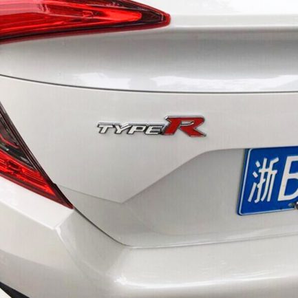 Car styling, 3d metal alloy, type r sticker for honda.