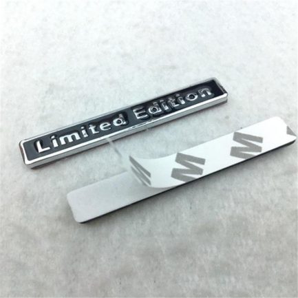 Creative 3d metal, limited edition badge, universal car sticker