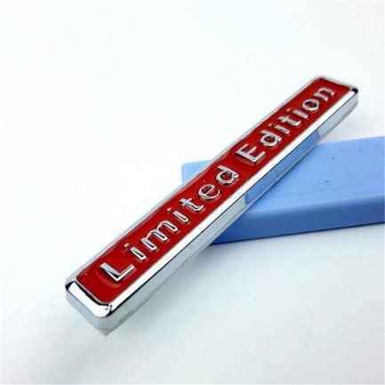 Creative 3d metal, limited edition badge, universal car sticker