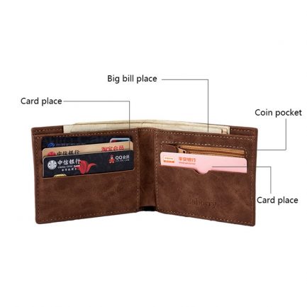 High quality, fashion men’s luxury business wallet, card holder purse, coin bag zipper