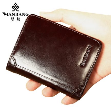 Manbang classic style wallet, genuine leather, card holder, high quality