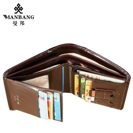 Manbang classic style wallet, genuine leather, card holder, high quality
