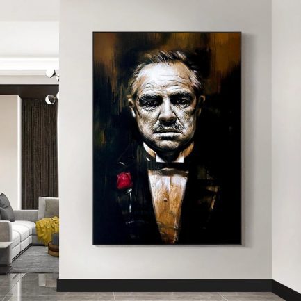 Godfather abstract, movie posters, canvas painting cuadros