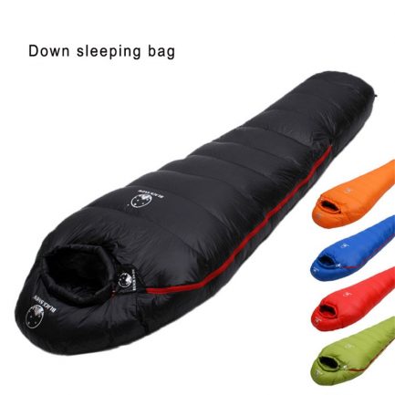 Camping,thermal travel sleeping bag,very warm white goose,fit for winter