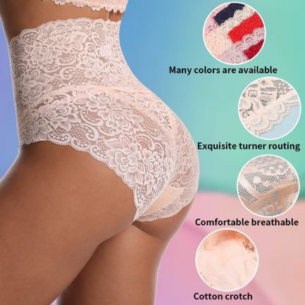 Women’s lace panties, high waist, plus size, a variety of colors to choose from