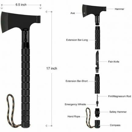 Multifunctional shovel ax set, survival kit, portable outdoor camping tools