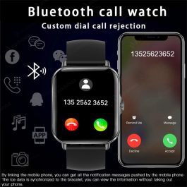 Bluetooth Answer Call, Smart Watch For Men or Woman, Full Touch, Dial Call, Fitness Tracker, Waterproof