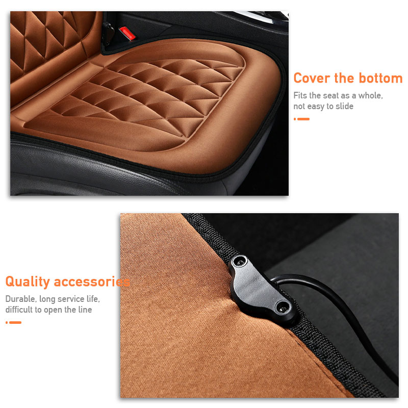 12V Adult Driver Heated Car Seat Cushion with Car Charger - China Universal  Car Seat Cushion, Car Cushion Cover