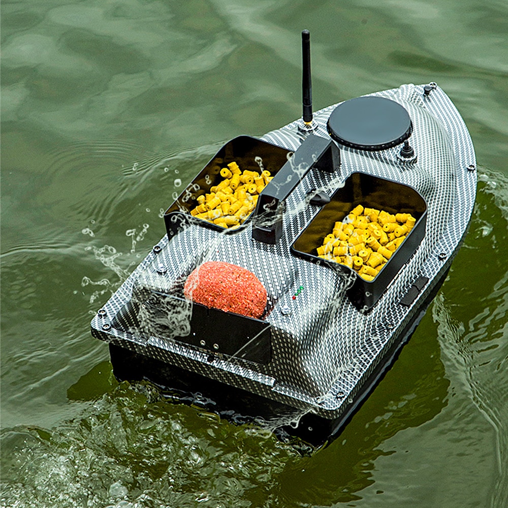 Rc fishing bait boat, gps positioning automatic return, three warehouse, dual-engine, remote control