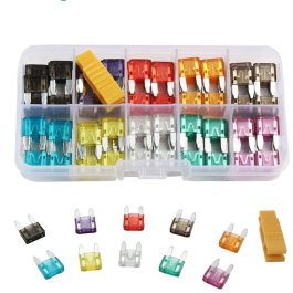 120Pcs Small Size Blade Car Fuse 2/3/5/7.5/10/15/20/25/30/35A with Plastic Box