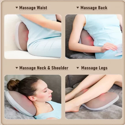 3d electric smar head back massage pillow.